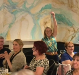 Having a great time on Charity Curry Night!
